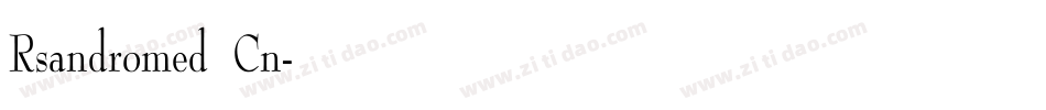 Rsandromed Cn字体转换